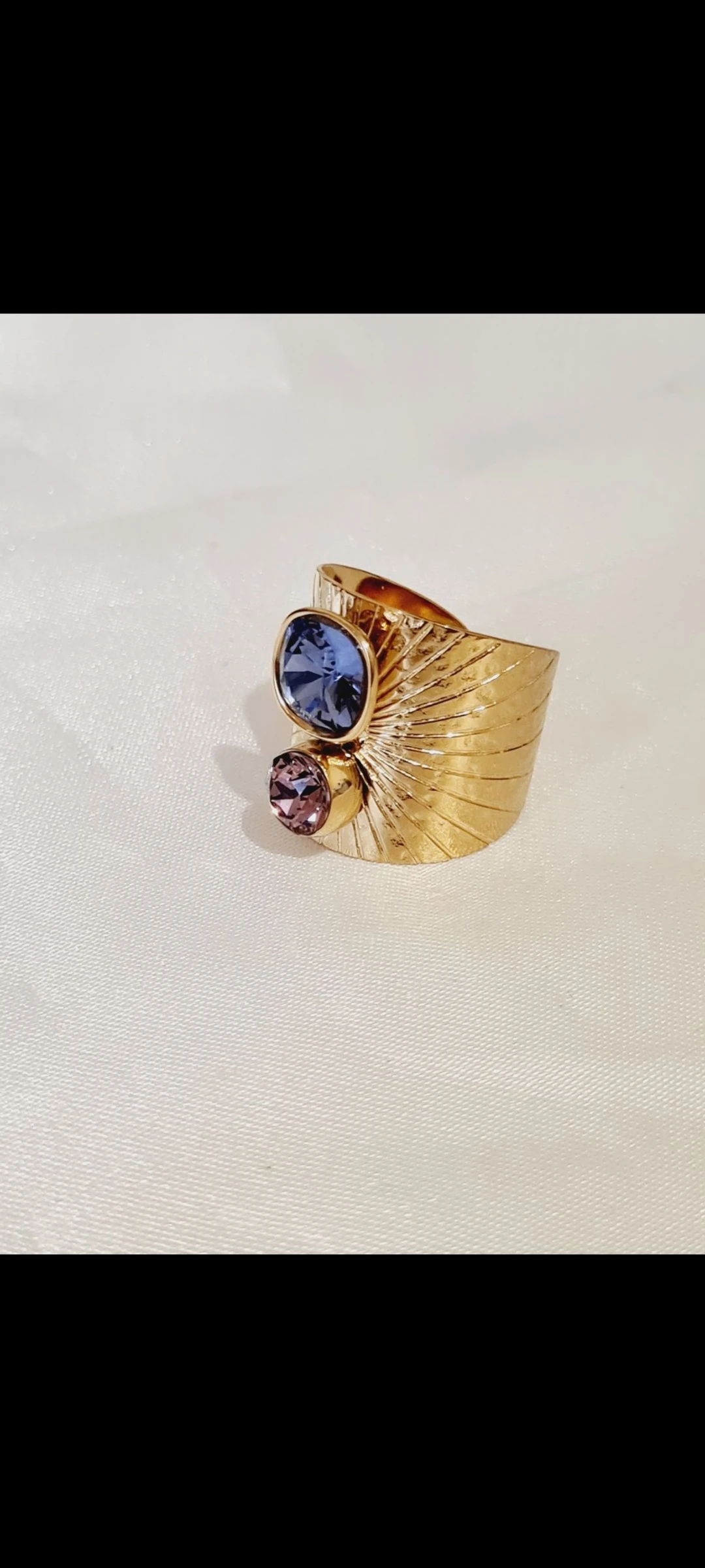 Verstelbare Bohm kristallen Swarovski indigo paars – photo 2
